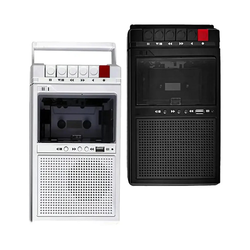 Lightweight Cassette Player with Stereo Speakers (available in Black & White) by Habicare