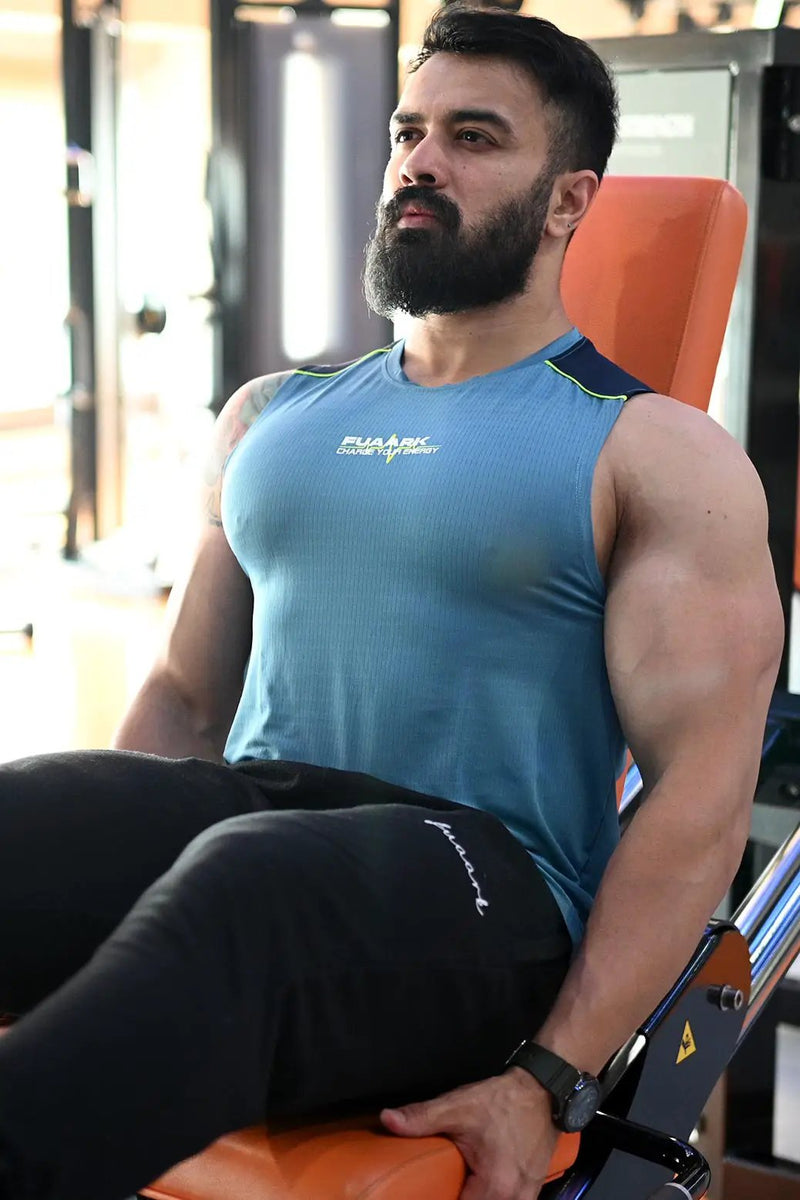 Lining Tank Sky Blue by Fuaark Nz