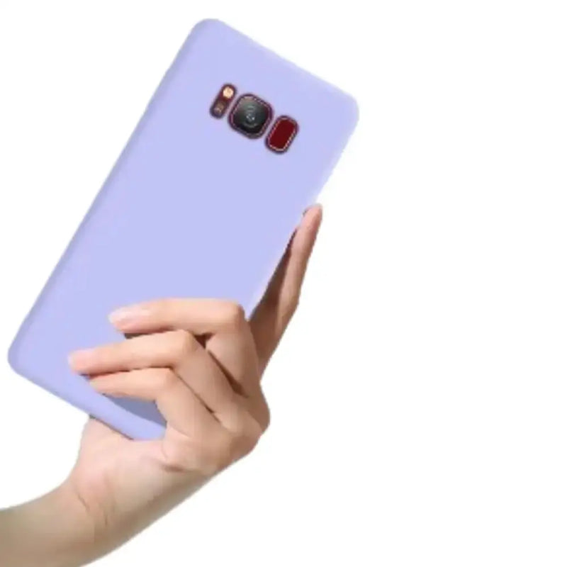 Liquid Silicone Soft Case for Samsung Galaxy Series (Light Purple) by Habicare