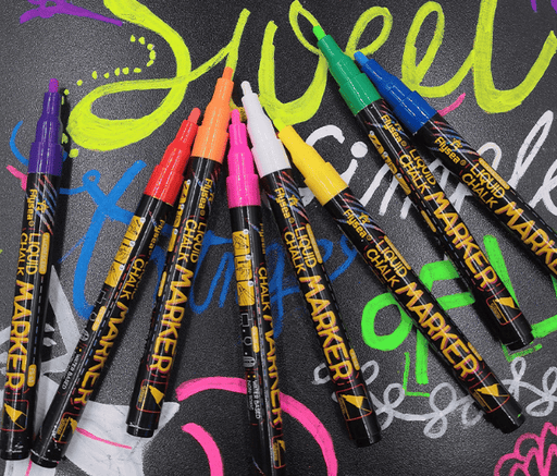 g8buynz g8buynz Liquid Chalk Markers 3mm Tip - Set of 8 Liquid Chalk Markers 3mm Tip - Set of 8