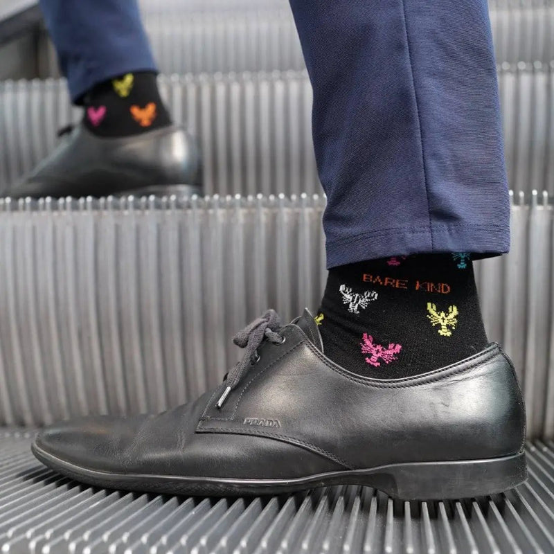 Save the Lobster Small Motif Bamboo Socks by Barekind NZ