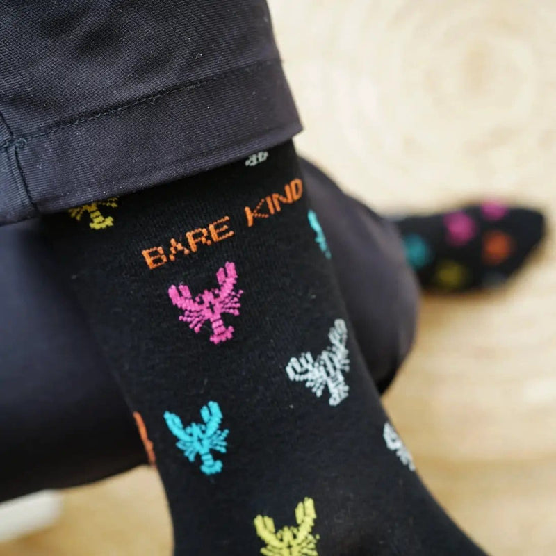 Barekind NZ Socks Save the Lobster Small Motif Bamboo Socks Save the Lobster Small Motif Bamboo Socks
