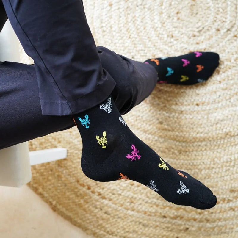 Barekind NZ Socks Save the Lobster Small Motif Bamboo Socks Save the Lobster Small Motif Bamboo Socks