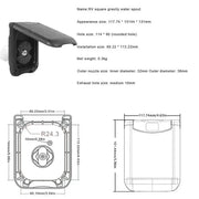 Lockable RV / Caravan Gravity Water Inlet by Habicare