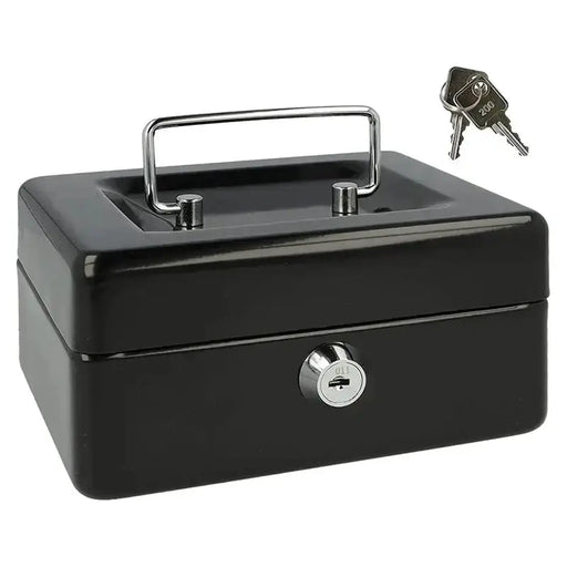 Lockable Metal Cash Box by Habicare