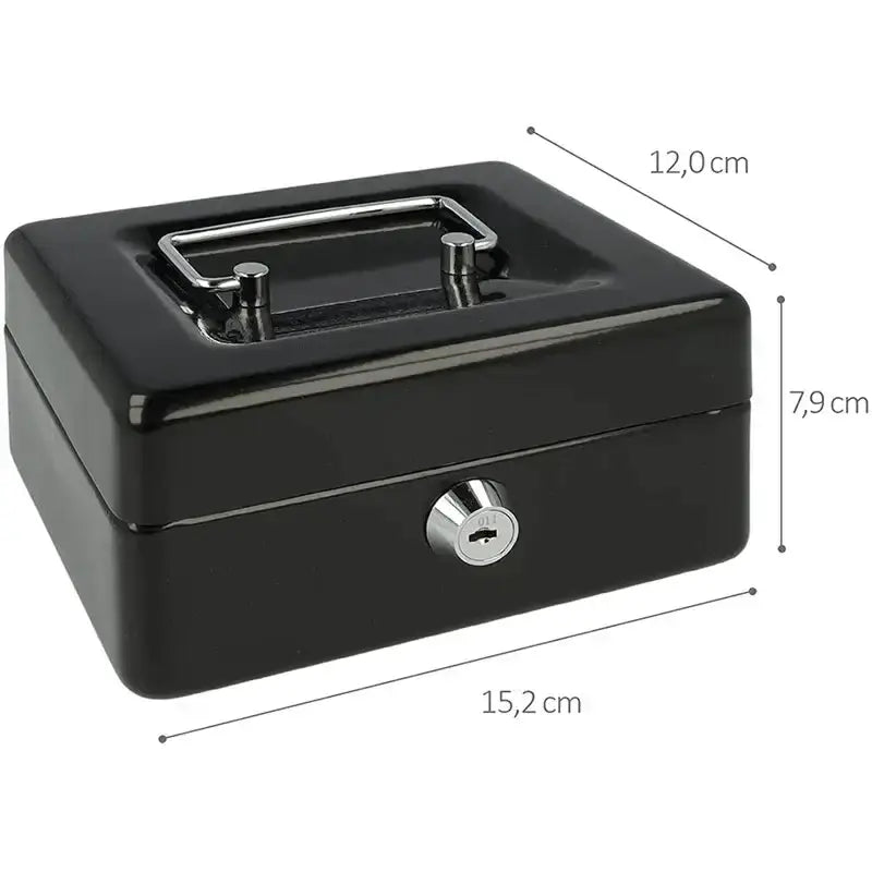 Lockable Metal Cash Box by Habicare
