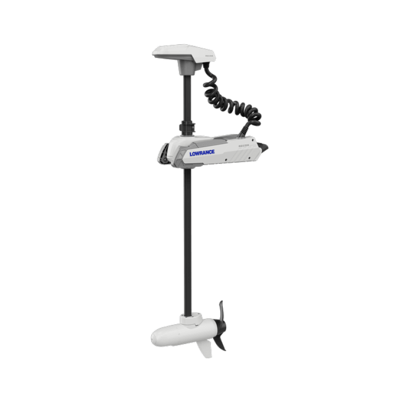 Lowrance RECON Saltwater 60" Trolling Motor with joystick remote and integrated control features.