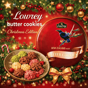 Lowrey Foods Butter Cookies Lowrey 5 Tin Butter Cookie Pack – Raspberry Selection | No Black Sesame Lowrey 5 Tin Butter Cookie Pack – Raspberry Selection | No Black Sesame