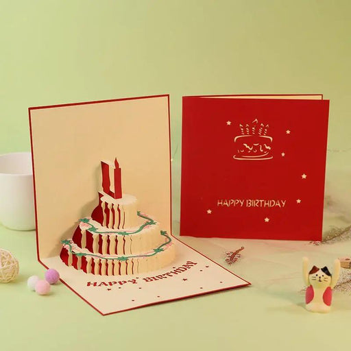 Lowrey Foods GREETING CARD Lowrey Birthday Cake 3D Pop-Up Greeting Card Lowrey Birthday Cake 3D Pop-Up Greeting Card