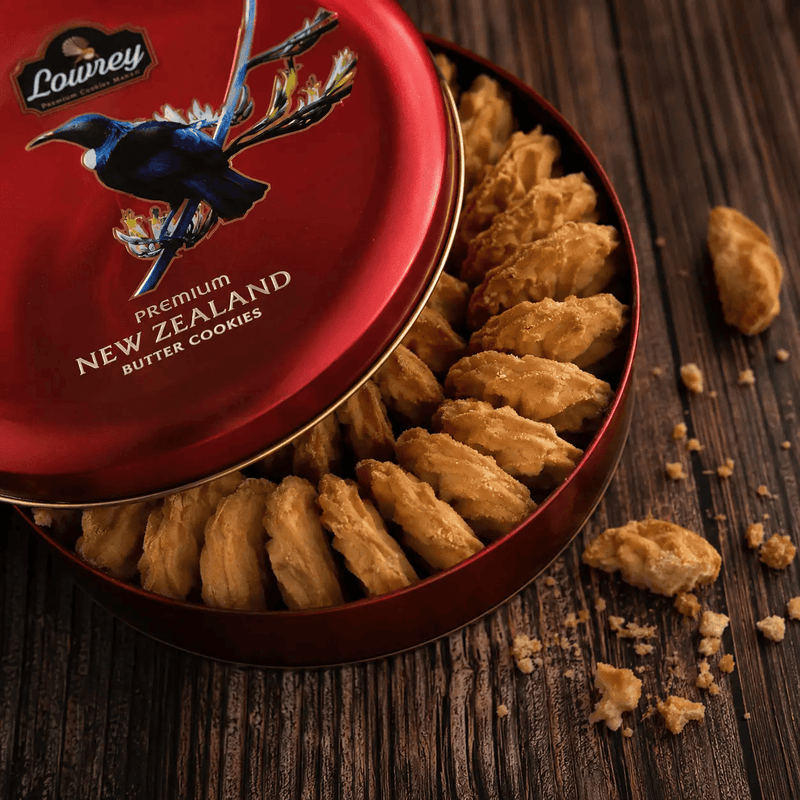 Lowrey Foods Butter Cookies Lowrey Original Butter Cookies Gift Tin | New Zealand Made Lowrey Original Butter Cookies Gift Tin | New Zealand Made