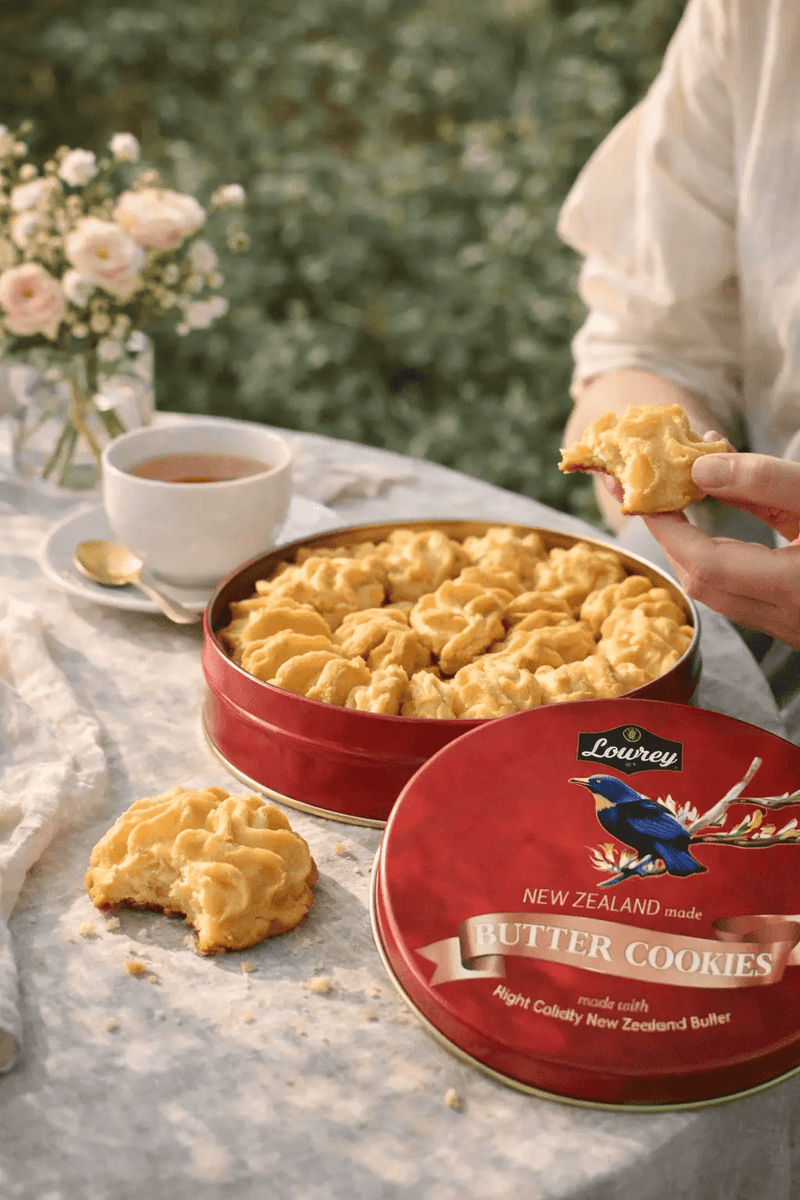Lowrey Foods Butter Cookies Lowrey Original Butter Cookies Gift Tin | New Zealand Made Lowrey Original Butter Cookies Gift Tin | New Zealand Made
