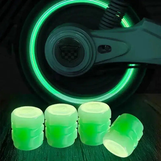 Luminous Fluorescent Tire Valve Caps by Habicare