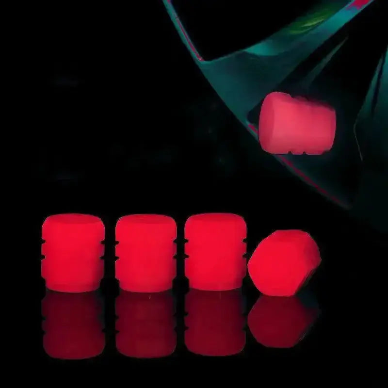 Luminous Fluorescent Tire Valve Caps by Habicare