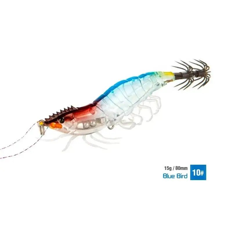 China China 10 Luminous Squid Jig Hook Fishing Lures 8cm 15g Soft Foot Octopus Lure Wood Shrimp Cuttlefish Artificial Hard Bait For Sea Tools