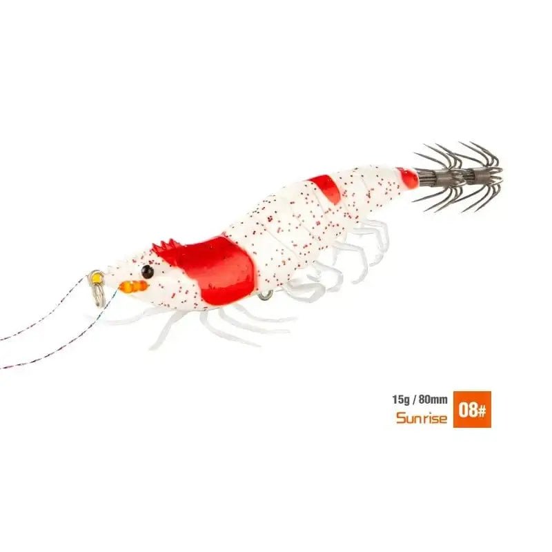 China China 8 Luminous Squid Jig Hook Fishing Lures 8cm 15g Soft Foot Octopus Lure Wood Shrimp Cuttlefish Artificial Hard Bait For Sea Tools