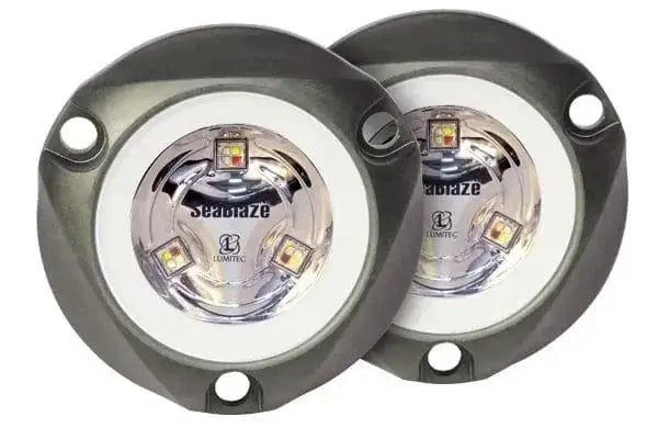 Lumitec Marine Lighting 2 Pack - Seablaze Mini Led Underwater Light (Blue, Non Dimming)