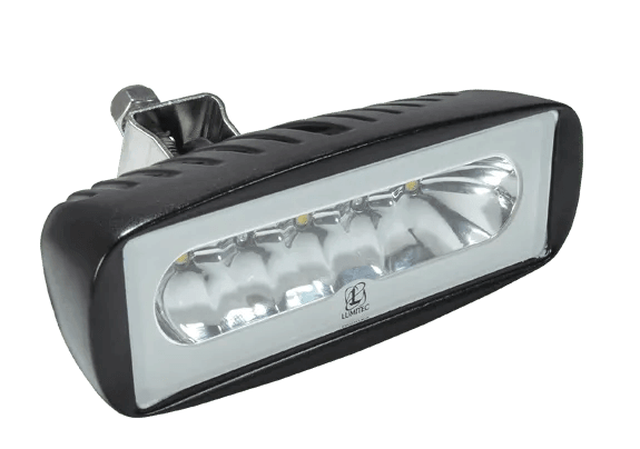 Lumitec Marine Lighting Caprera2 Bracket Mount Led Flood Light (Blk) - White/Red
