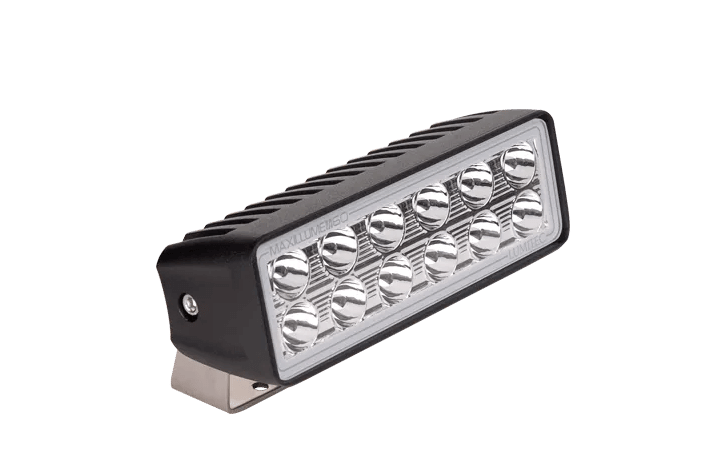 Lumitec Marine Lighting Maxillume H60 Trunnion Mount Led Flood Light (Blk) - White
