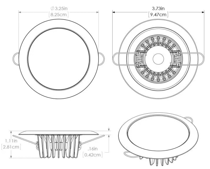 Lumitec Marine Lighting Mirage Flush Mount Led Down Light (Wht) - Spectrum Rgbw