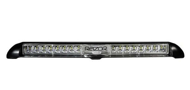 Razor Led Light Bar (Blk) - Flood, a sleek and powerful flush-mount light bar for hardtop and pilothouse designs.