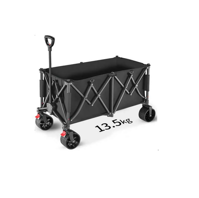 Heavy Duty Collapsible Trolley,Wagon Cart – Extra Large 260L, All-Terrain Wheels LJ1113 by ECOTREK