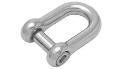 M12 316 SOCKET DRIVE D SHACKLE PRICE IS FOR EACH - shiny stainless steel design with robust structure.