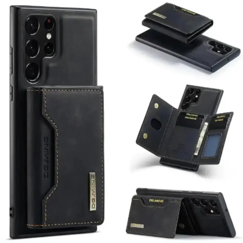 M2 Leather Case for Samsung (Black with wallet) by Habicare