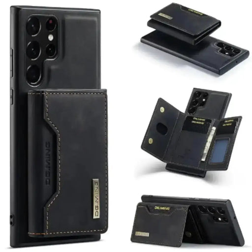 M2 Leather Case for Samsung (Black with wallet) by Habicare