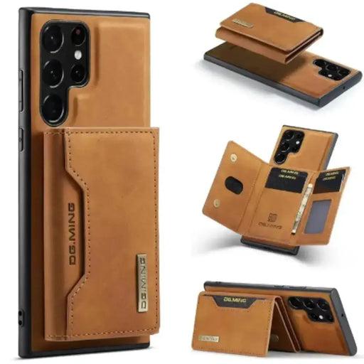 M2 Leather Case for Samsung (Brown with wallet) by Habicare