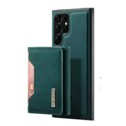 M2 Leather Case for Samsung (Green with wallet) by Habicare