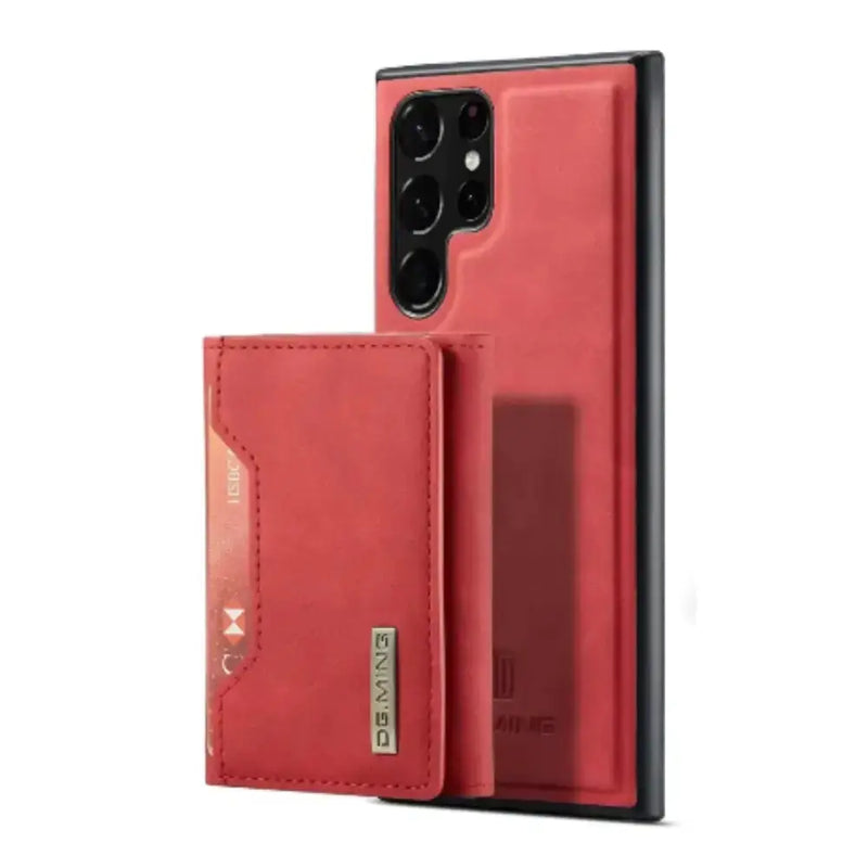 M2 Leather Case for Samsung (Red with wallet) by Habicare