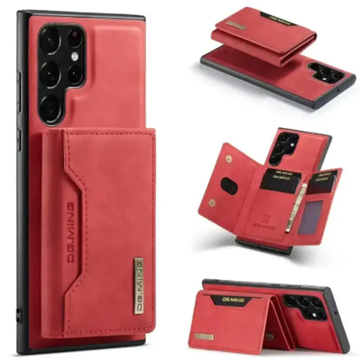 M2 Leather Case for Samsung (Red with wallet) by Habicare