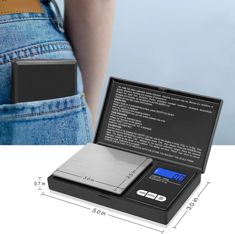 Digital Pocket Scale 1kg/0.1g by salelink.co.nz