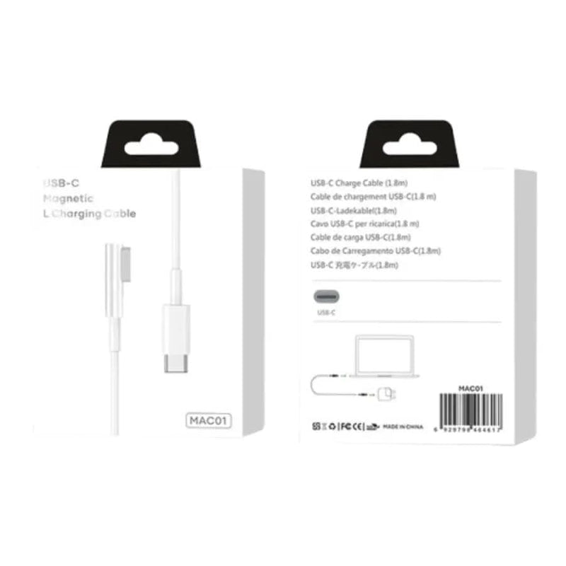 9eight5 Accessories MagFit 1 L-Shaped Magnetic USB-C Cable MAC01 MagFit 1 L Shaped Magnetic USB C Cable 1.8m