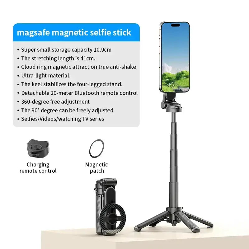 360° Selfie Stick with Bluetooth & Foldable Stand by Habicare
