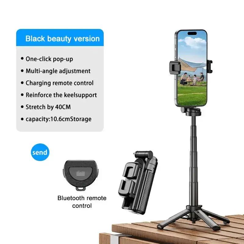 360° Selfie Stick with Bluetooth & Foldable Stand by Habicare