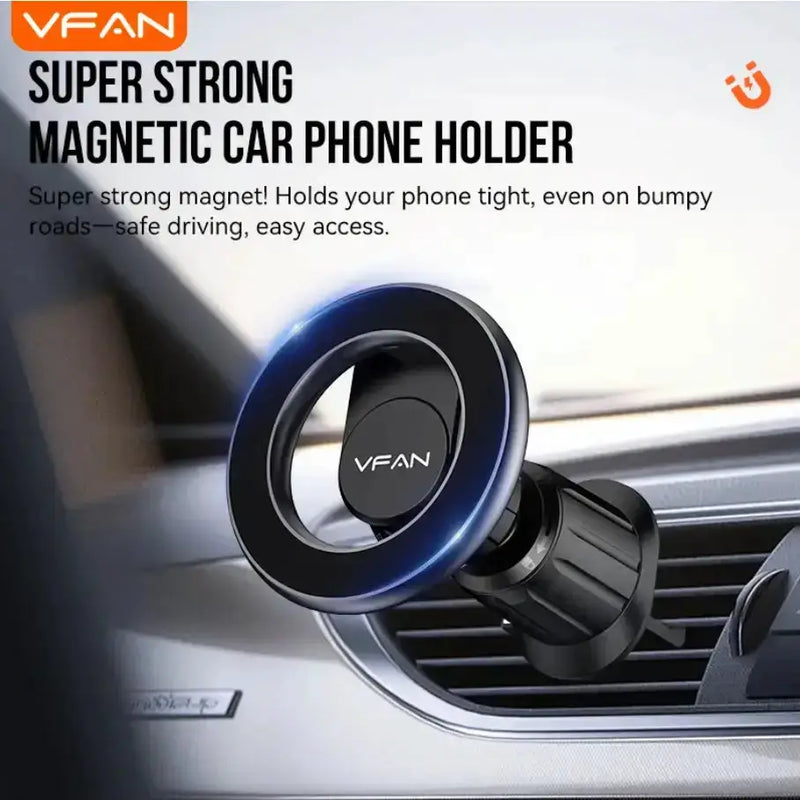 techplus Magnetic Air Vent Phone Mount with 360° Rotation & Hook Locking (H09) TechPlus H09 Magnetic Air Vent Car Phone Mount