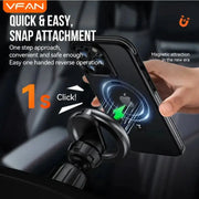 techplus Magnetic Air Vent Phone Mount with 360° Rotation & Hook Locking (H09) TechPlus H09 Magnetic Air Vent Car Phone Mount
