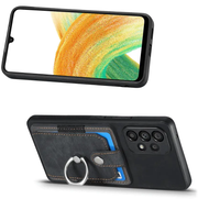 Magnetic Card Holder with Ring – Black by techplus