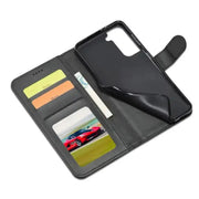 Leather Flip Cover for Samsung Galaxy Series (Black) by Habicare