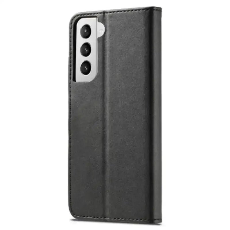 Leather Flip Cover for Samsung Galaxy Series (Black) by Habicare