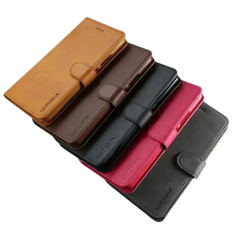Leather Flip Cover for Samsung Galaxy Series (Black) by Habicare