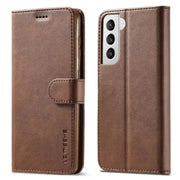 Leather Flip Cover for Samsung Galaxy Series (Brown) by Habicare