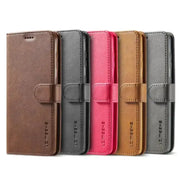 Leather Flip Cover for Samsung Galaxy Series (Brown) by Habicare