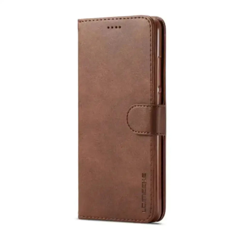 Leather Flip Cover for Samsung Galaxy Series (Brown) by Habicare