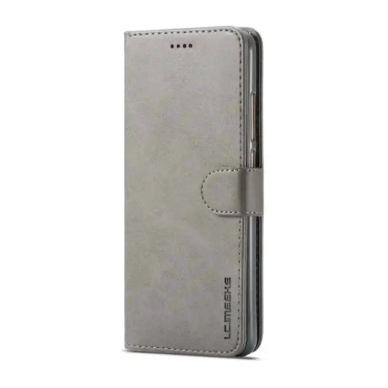 Leather Flip Cover for Samsung Galaxy Series (Gray) by Habicare