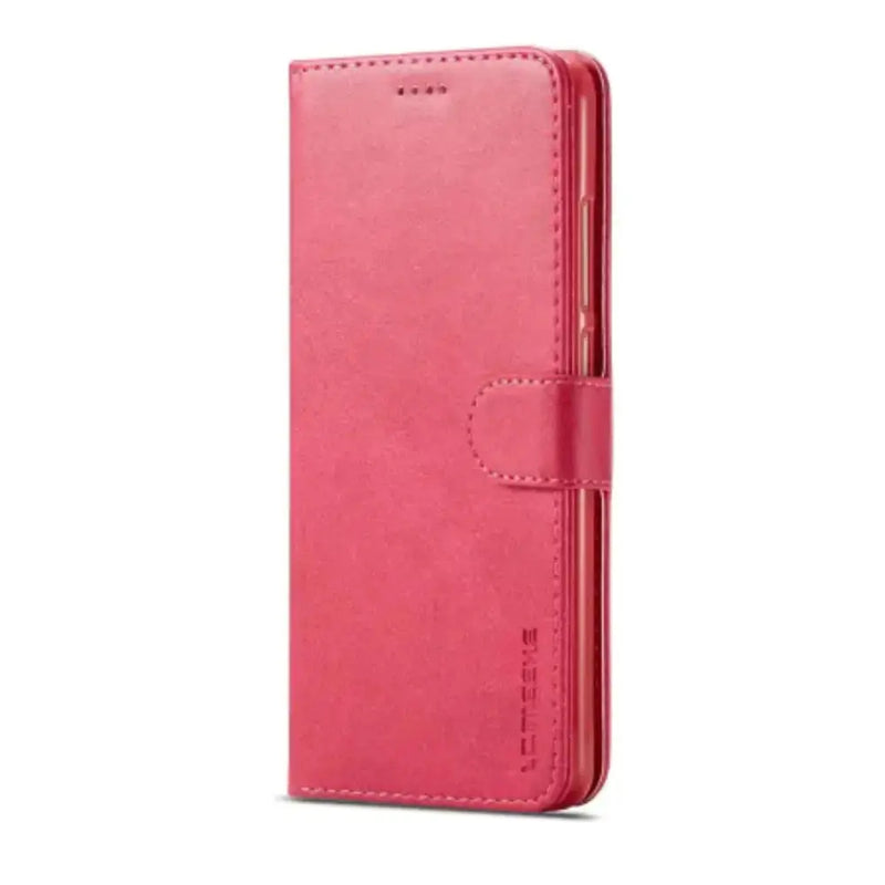 Leather Flip Cover for Samsung Galaxy Series (Rose Red) by Habicare