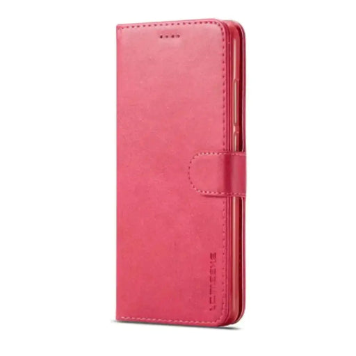 Leather Flip Cover for Samsung Galaxy Series (Rose Red) by Habicare