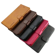 Leather Flip Cover for Samsung Galaxy Series (Yellow) by Habicare