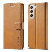 Leather Flip Cover for Samsung Galaxy Series (Yellow) by Habicare